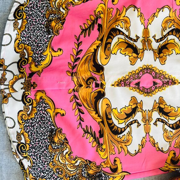 LAI MENG FIVE CATS Women's Baroque Chain Print Shirt Regular Fit Button Down - Picture 3 of 5